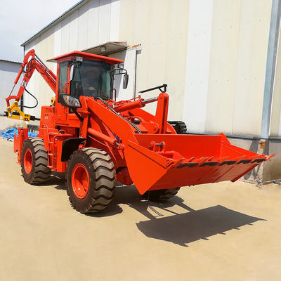 Trabalhos de construção motor diesel carregador frontal carregador de retroescavadeira com carregador de rodas de 3 toneladas
