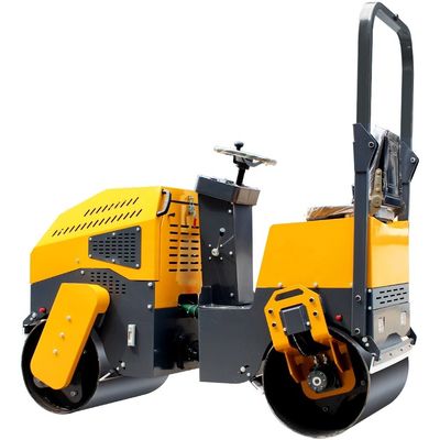 35KN Exciting Force Single/Double Drum Mini Road Roller para manutenção de estradas de terra