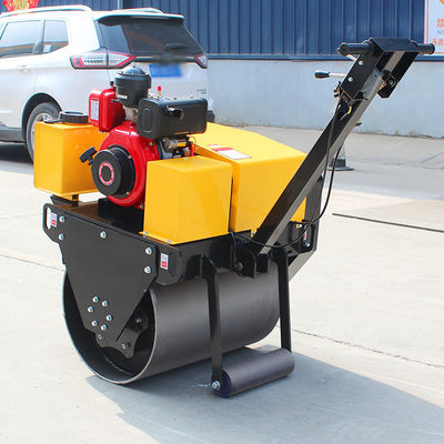 500 kg Pequeno caminhão por trás da estrada Roller de tambor único Compactor de asfalto para reparação de estradas