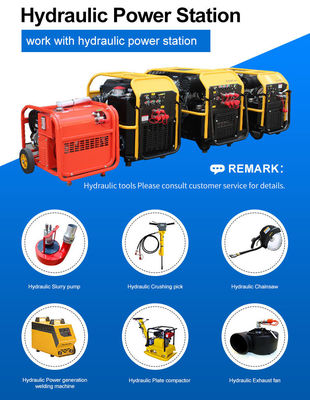 Capacidade do tanque hidráulico de 18 L Mini Estação de energia do motor a gasolina para aplicações flexíveis