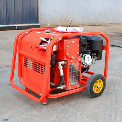 Unidade hidráulica de alta taxa de fluxo para ferramentas de equipamento de salvamento movida por motor a gasolina