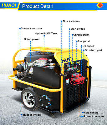35HP Tipo de empuxo manual Diesel gasolina Power Pack hidráulico com 180 pressão hidráulica