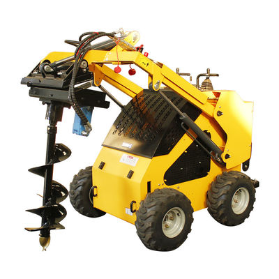 Pequenas máquinas agrícolas Mini Escavação Rodas Tipo Mini Skid Steer com motor Stratton
