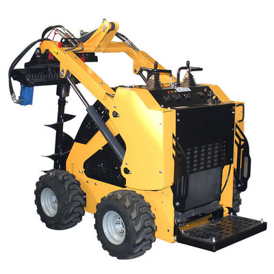 Pequenas máquinas agrícolas Mini Escavação Rodas Tipo Mini Skid Steer com motor Stratton