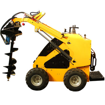 Pequenas máquinas agrícolas Mini Escavação Rodas Tipo Mini Skid Steer com motor Stratton