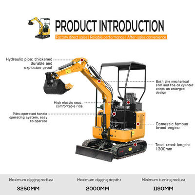 Velocidade nominal padrão Mini Digger Compacta Crawler Excavator com frete grátis
