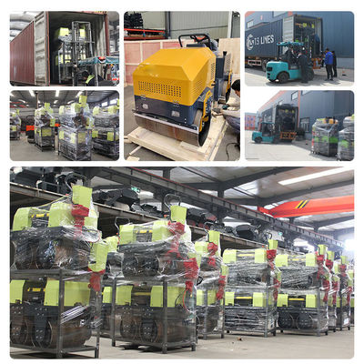 Compactor de rolos vibratórios de duplo tambor de 2 toneladas com motor CHANGCHAI