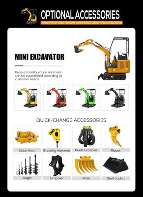 Velocidade nominal padrão Mini Digger Compacta Crawler Excavator com frete grátis