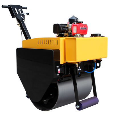20KN Exciting Force HQ-YL600 Single Drum Mini Walk Behind Vibratory Road Roller Compactor de rolos de mão