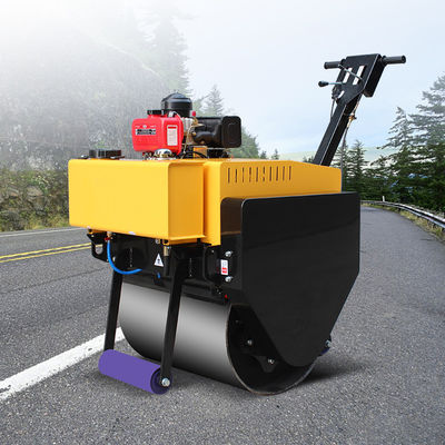 20KN Exciting Force HQ-YL600 Single Drum Mini Walk Behind Vibratory Road Roller Compactor de rolos de mão