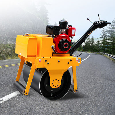 20KN Exciting Force HQ-YL600 Single Drum Mini Walk Behind Vibratory Road Roller Compactor de rolos de mão