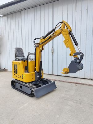 Mini-excavadora de 1000 kg para fácil operação na manutenção de jardins e pomares