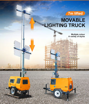 Diesel Light Tower Multifunção Outdoor Tower Light com 3500K Temperatura de Cor