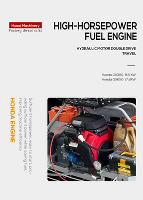 24hp Motor de gasolina Conduzir Máquina de troça de concreto Conduzir na lâmina de troça mm 350 * 150