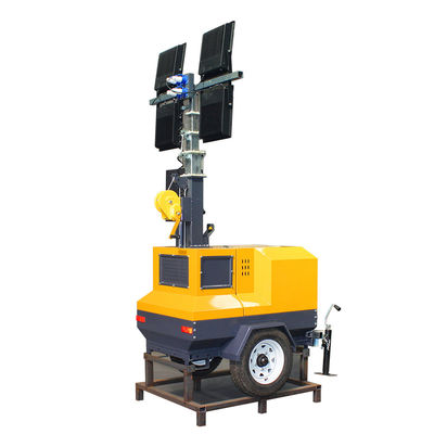 40000 Horas de Trabalho Classificação IP Padrão Torre Luminosa Móvel Diesel com Gerador Diesel