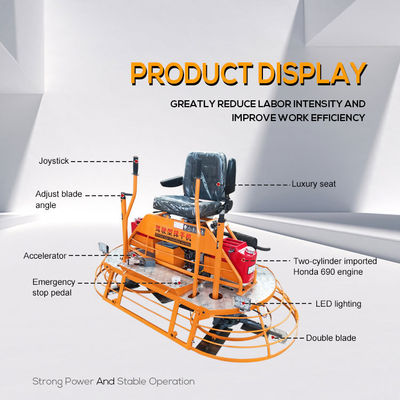 2019*1040*1250mm Tipo de condução Máquina de troé HQ-100W 410KG Helicóptero de concreto Troé de potência de concreto