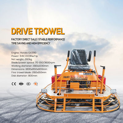 980 mm Diâmetro do disco Full Hydraulic Driving Power Trowel com Honda GX690 e concreto