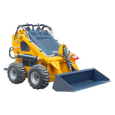 420 Wheel Skid Steer Loader com 4 em 1 balde Requisito do cliente e acessível