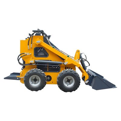 420 Wheel Skid Steer Loader com 4 em 1 balde Requisito do cliente e acessível