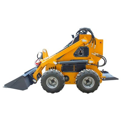 420 Wheel Skid Steer Loader com 4 em 1 balde Requisito do cliente e acessível
