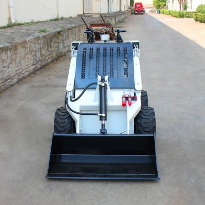 Pequeno carregador a diesel com balde de fixação diferente compacto e potente