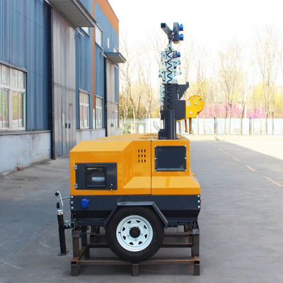 Iluminação Industrial Portátil LED Motor Diesel Gerador Light Tower com CRI padrão