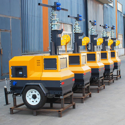 Iluminação Industrial Portátil LED Motor Diesel Gerador Light Tower com CRI padrão