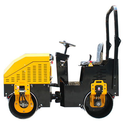 1 tonelada de compactador Tandem Vibratório Ride On Road Roller Mini Asphalt Road Compactor Roller