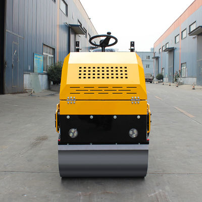 1 tonelada de compactador Tandem Vibratório Ride On Road Roller Mini Asphalt Road Compactor Roller