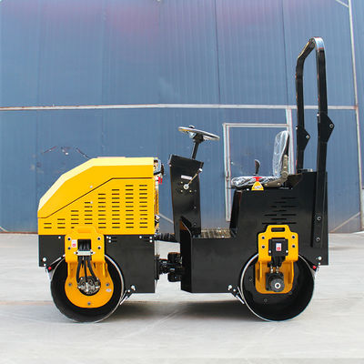 1 tonelada de compactador Tandem Vibratório Ride On Road Roller Mini Asphalt Road Compactor Roller