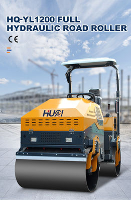 Roller vibratório de 3 toneladas para compactação suave de asfalto na reabilitação de estradas