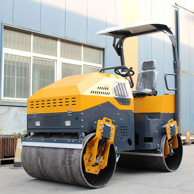 Roller vibratório de 3 toneladas para compactação suave de asfalto na reabilitação de estradas