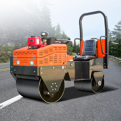 Mini-rolor vibratório de alta potência de 8 HP de 1 tonelada para construção de estradas de pequeno porte