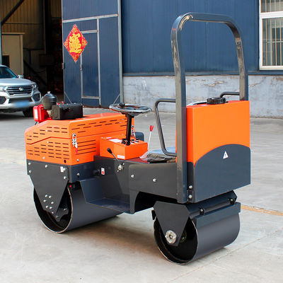 Mini-rolor vibratório de alta potência de 8 HP de 1 tonelada para construção de estradas de pequeno porte