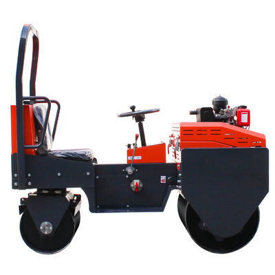 Mini-rolor vibratório de alta potência de 8 HP de 1 tonelada para construção de estradas de pequeno porte