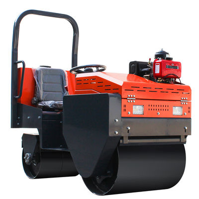 Mini-rolor vibratório de alta potência de 8 HP de 1 tonelada para construção de estradas de pequeno porte