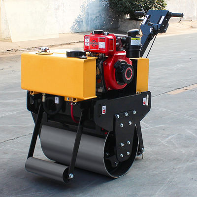 Caminhe atrás do Roller de Tambor Único HQ-YL600C Roller vibratório de estrada de 0,3 tonelada com 5,5 kW de potência