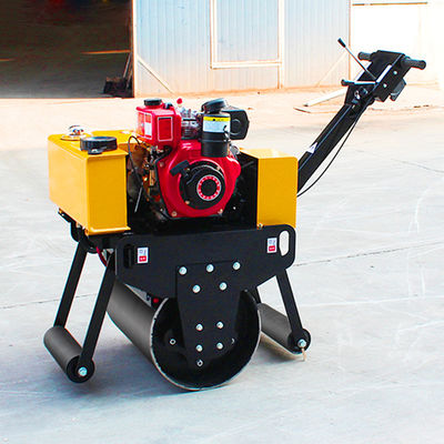 Caminhe atrás do Roller de Tambor Único HQ-YL600C Roller vibratório de estrada de 0,3 tonelada com 5,5 kW de potência