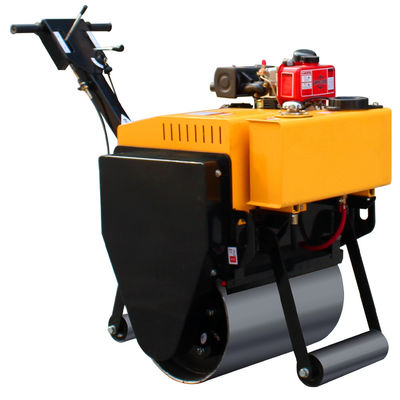 Caminhe atrás do Roller de Tambor Único HQ-YL600C Roller vibratório de estrada de 0,3 tonelada com 5,5 kW de potência