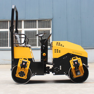 5.5L Tanque de combustível 1,5 toneladas Máquina de construção hidráulica completa Roller de estrada para reparação de estradas