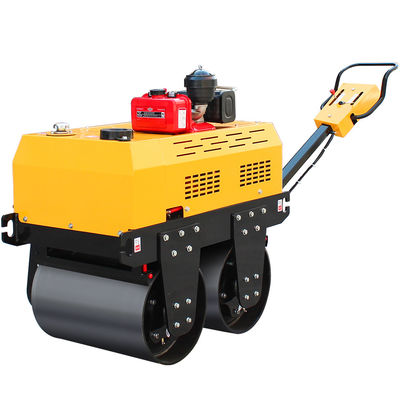0.5 Ton Walk Behind Double Drum Vibratory Roller Road Roller com ponto de venda único