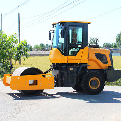 HQ-YL4000 Máquina de compactação de rolos de estrada de 4 toneladas de asfalto com vibração hidráulica de 80KN