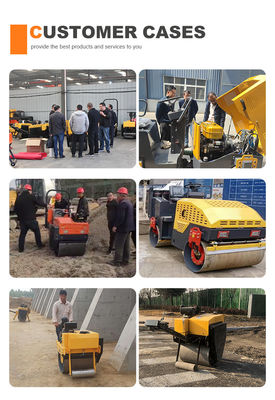 88 kw YUNNEI Motor HQ-YL8000 8 toneladas Roller vibratório de estrada para construção de asfalto