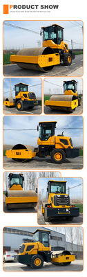 88 kw YUNNEI Motor HQ-YL8000 8 toneladas Roller vibratório de estrada para construção de asfalto