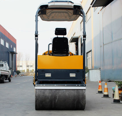 Huade Hydraulic Pump HQ-YL1200 3 toneladas Duplo Tambor Vibratório Mini Road Roller Compactor