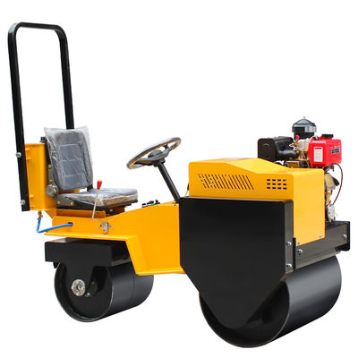 Rolante vibratório de 0,6 toneladas Mini Rolante rodoviário de tambor duplo com motor CF178/R180