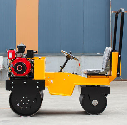 Rolante vibratório de 0,6 toneladas Mini Rolante rodoviário de tambor duplo com motor CF178/R180