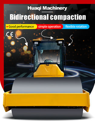 Compactor de terra de aço de rolos vibratórios de 8 toneladas com 1