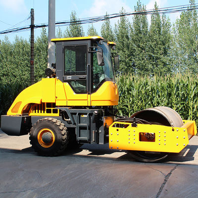 Máquina de compactação industrial para construção de estradas com velocidade continuamente variável