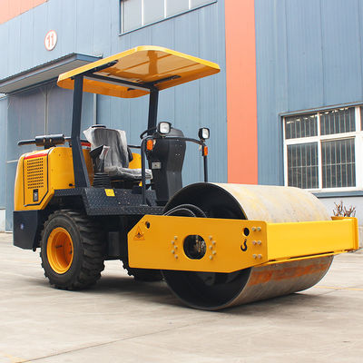 3.5ton 4ton 6ton 8ton Single Drum Earth Road Roller com velocidade de 2-12km/h